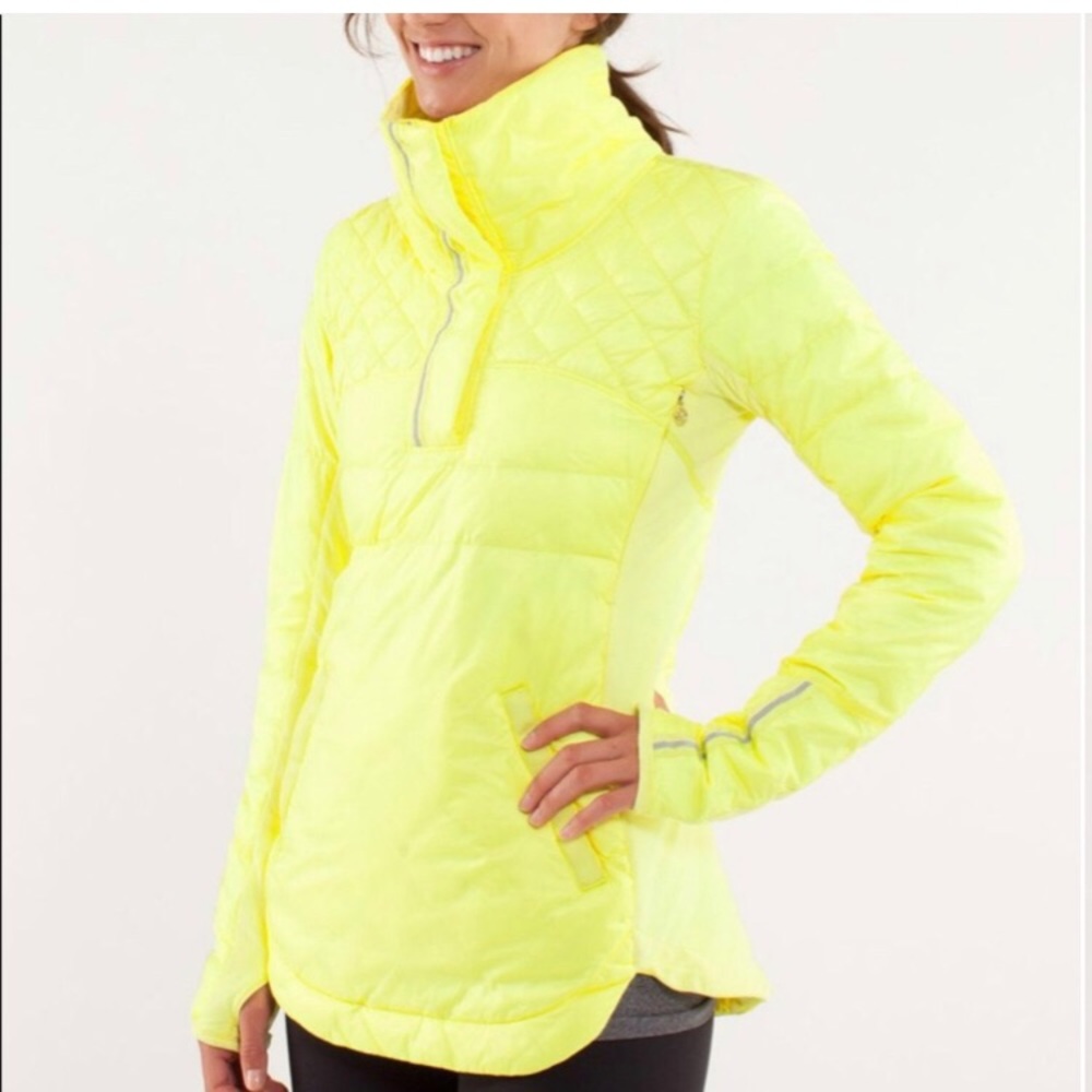 Lululemon What the Fluff Pullover - size 4 - clarity yellow